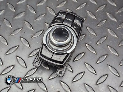 BMW 5 Series, 1 Series, 3 Series, 2 Series, 4 Series, 7 Series, X1, X3, X4 Idrive Controller Unit Knob Switch